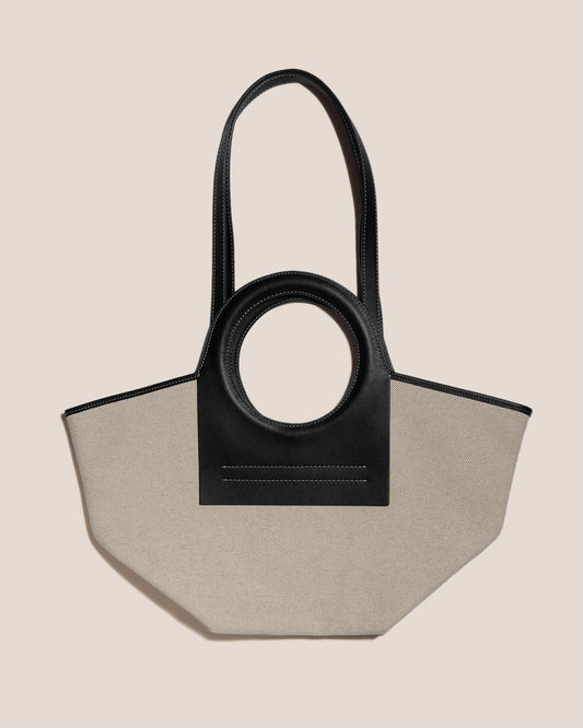 Hereu CALA S - Leather-trimmed Canvas Tote Bag