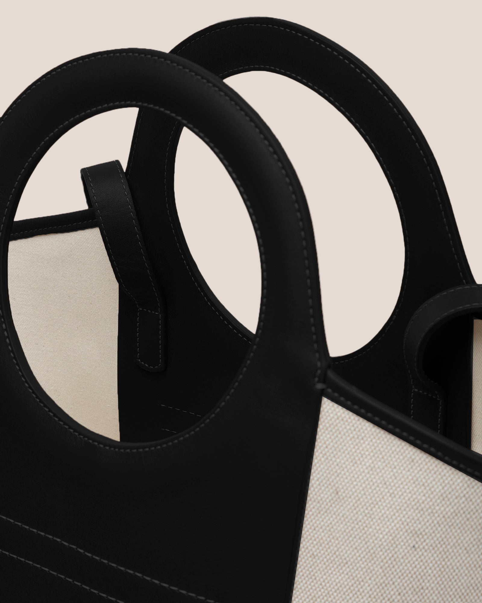 Hereu CALA S - Leather-trimmed Canvas Tote Bag