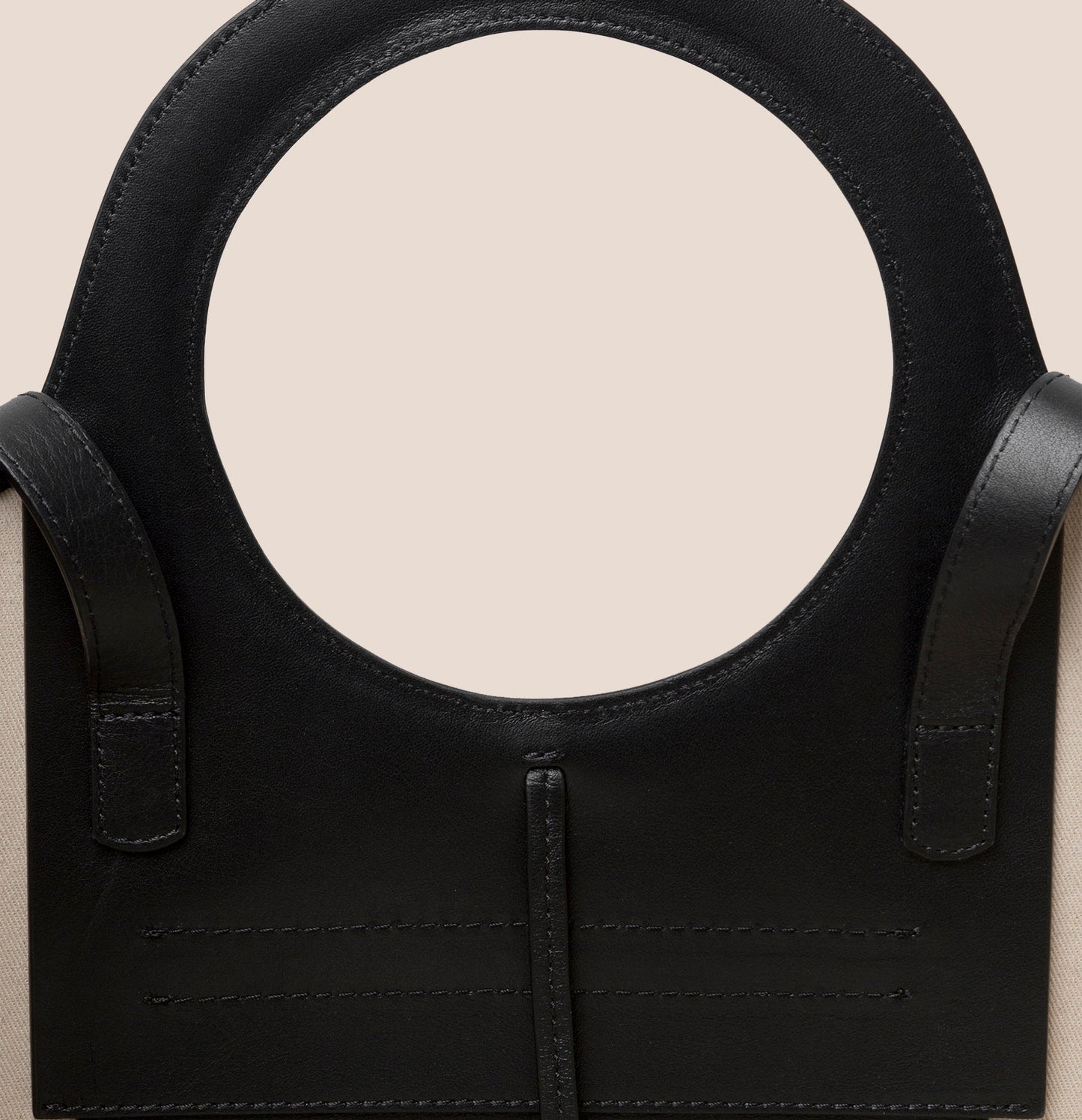 Hereu CALA S - Leather-trimmed Canvas Tote Bag