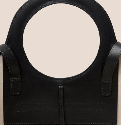 Hereu CALA S - Leather-trimmed Canvas Tote Bag