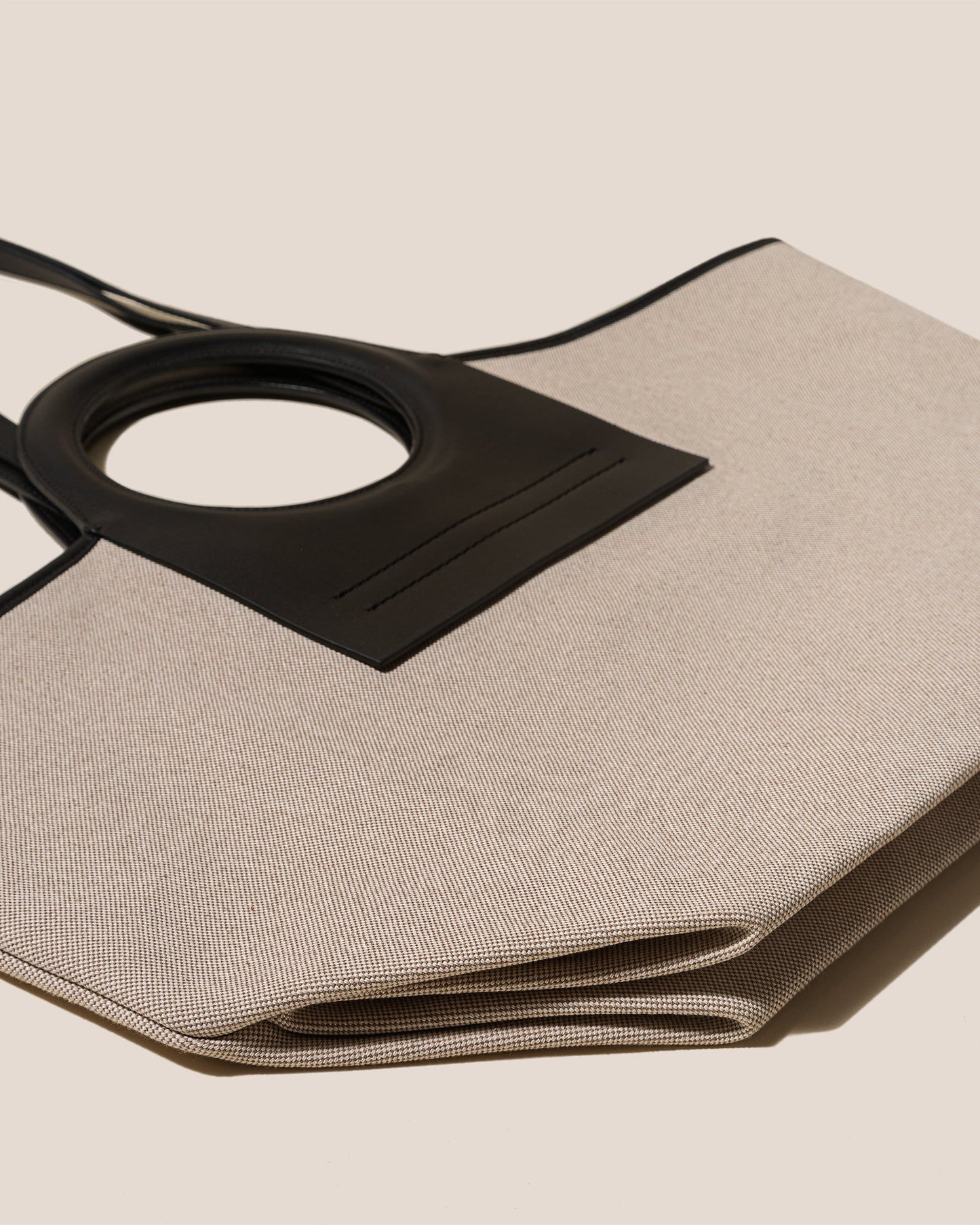 Hereu CALA S - Leather-trimmed Canvas Tote Bag