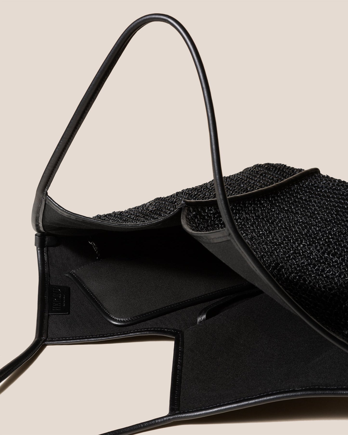 Hereu CALELLA RAFFIA - Leather-trimmed Tote Bag