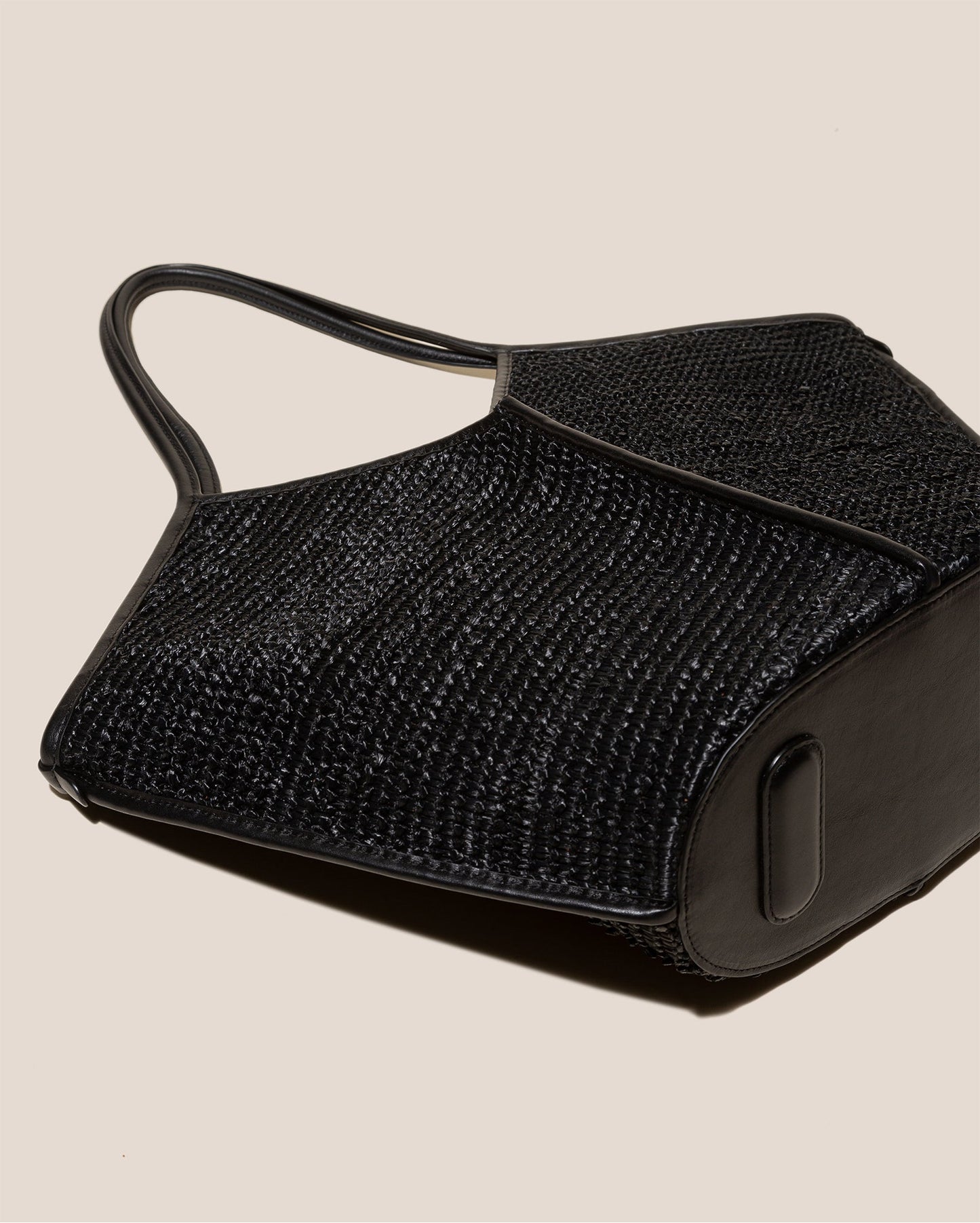Hereu CALELLA RAFFIA - Leather-trimmed Tote Bag