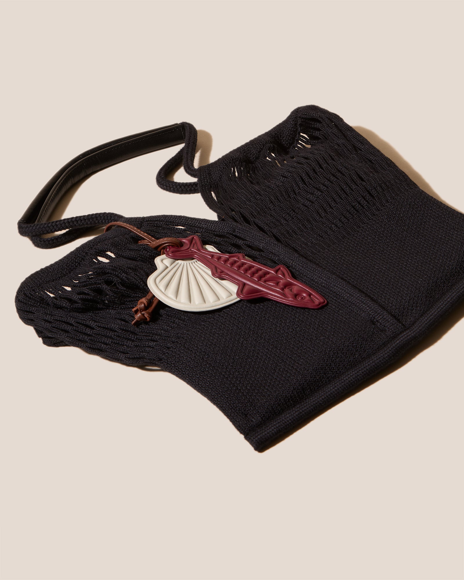 Hereu CALELLA FILT S CHARM - Knitted Cotton Net Bag