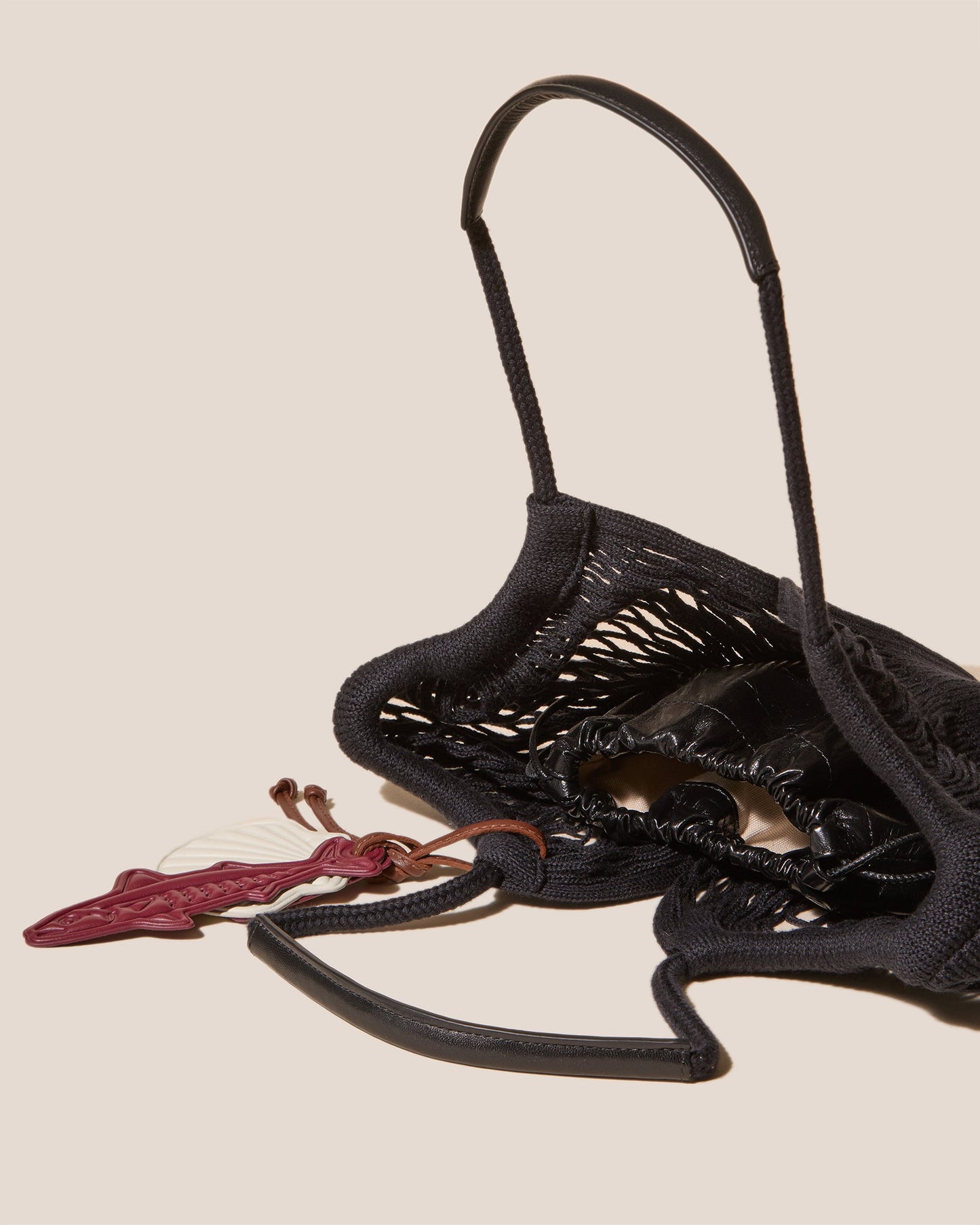 Hereu CALELLA FILT S CHARM - Knitted Cotton Net Bag