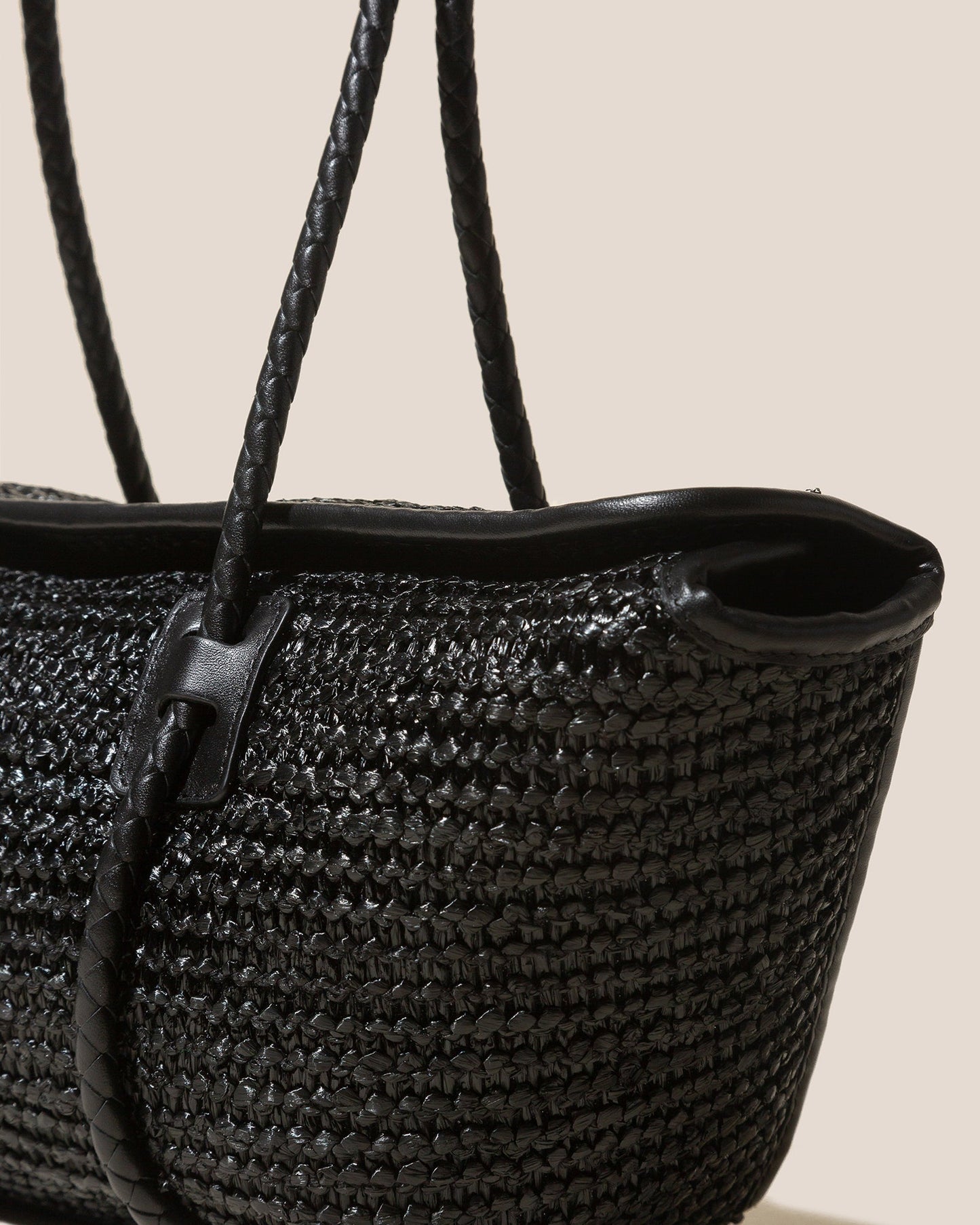 Hereu FORNA RAFFIA - Leather Framed Shoulder Bag