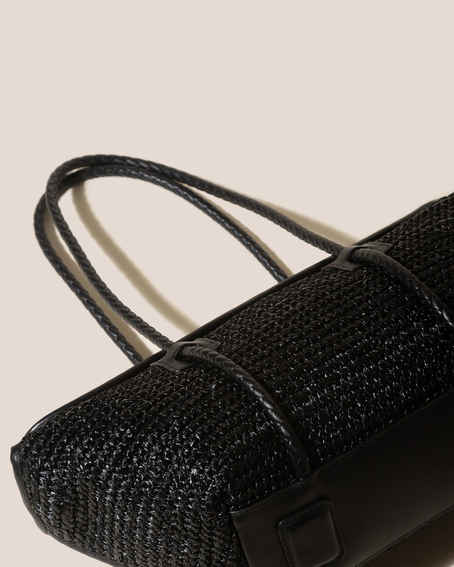 Hereu FORNA RAFFIA - Leather Framed Shoulder Bag