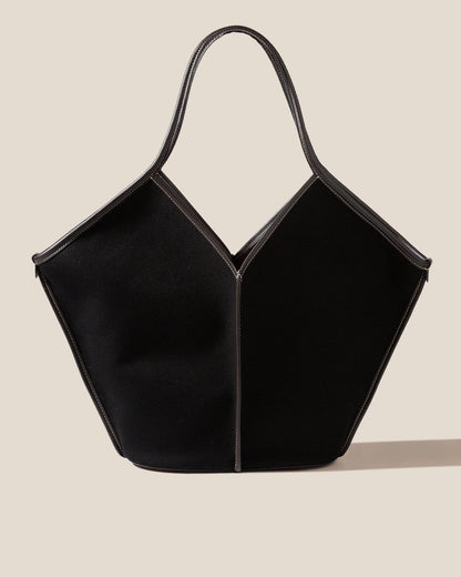 Hereu CALELLA - Leather-trimmed Organic Cotton Tote Bag