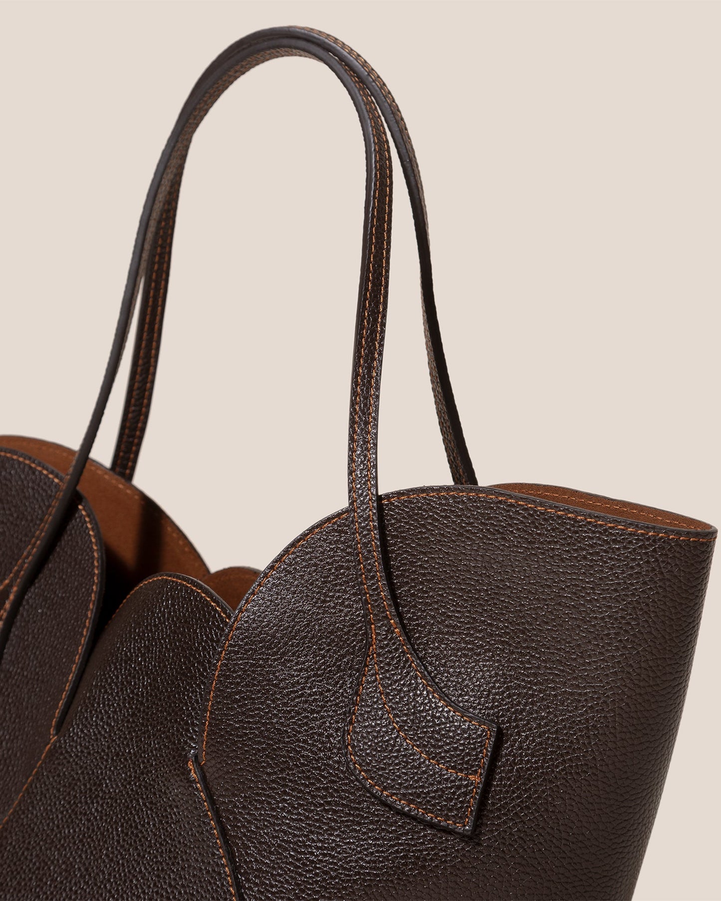 Hereu SEPAL S GRAINY - Tulip Shape Zipped Tote Bag