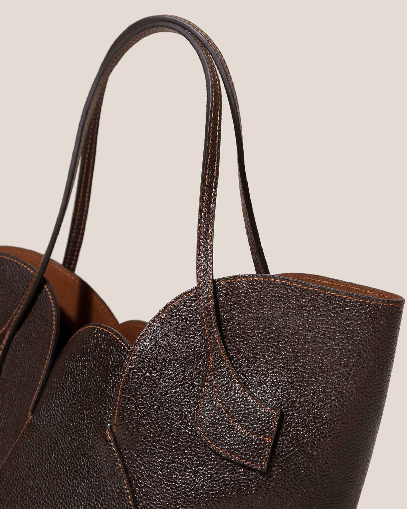 Hereu SEPAL S GRAINY - Tulip Shape Zipped Tote Bag