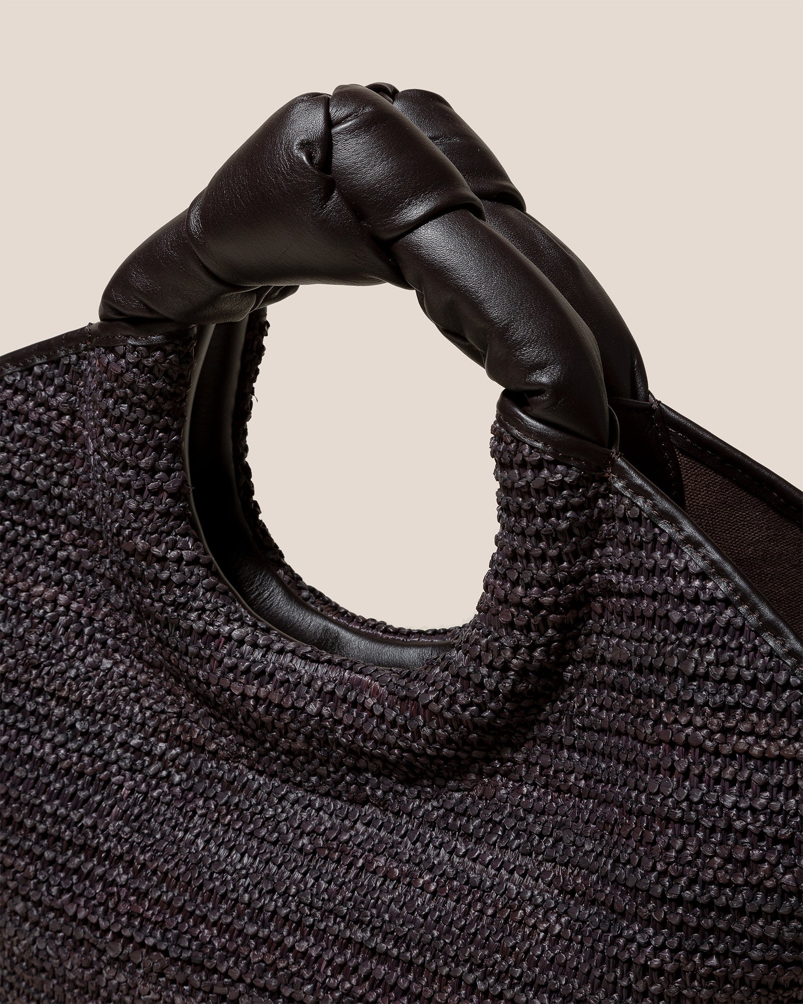 Hereu CASTELL RAFFIA - Knotted-handle Tote Bag