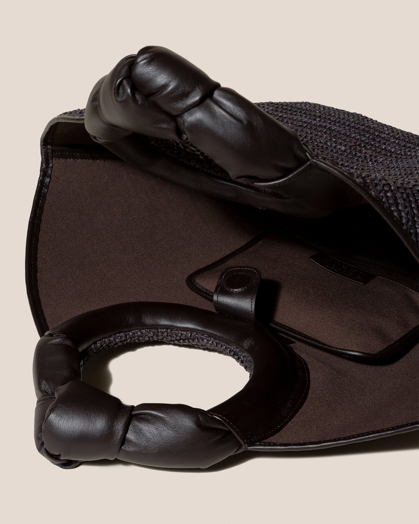 Hereu CASTELL RAFFIA - Knotted-handle Tote Bag