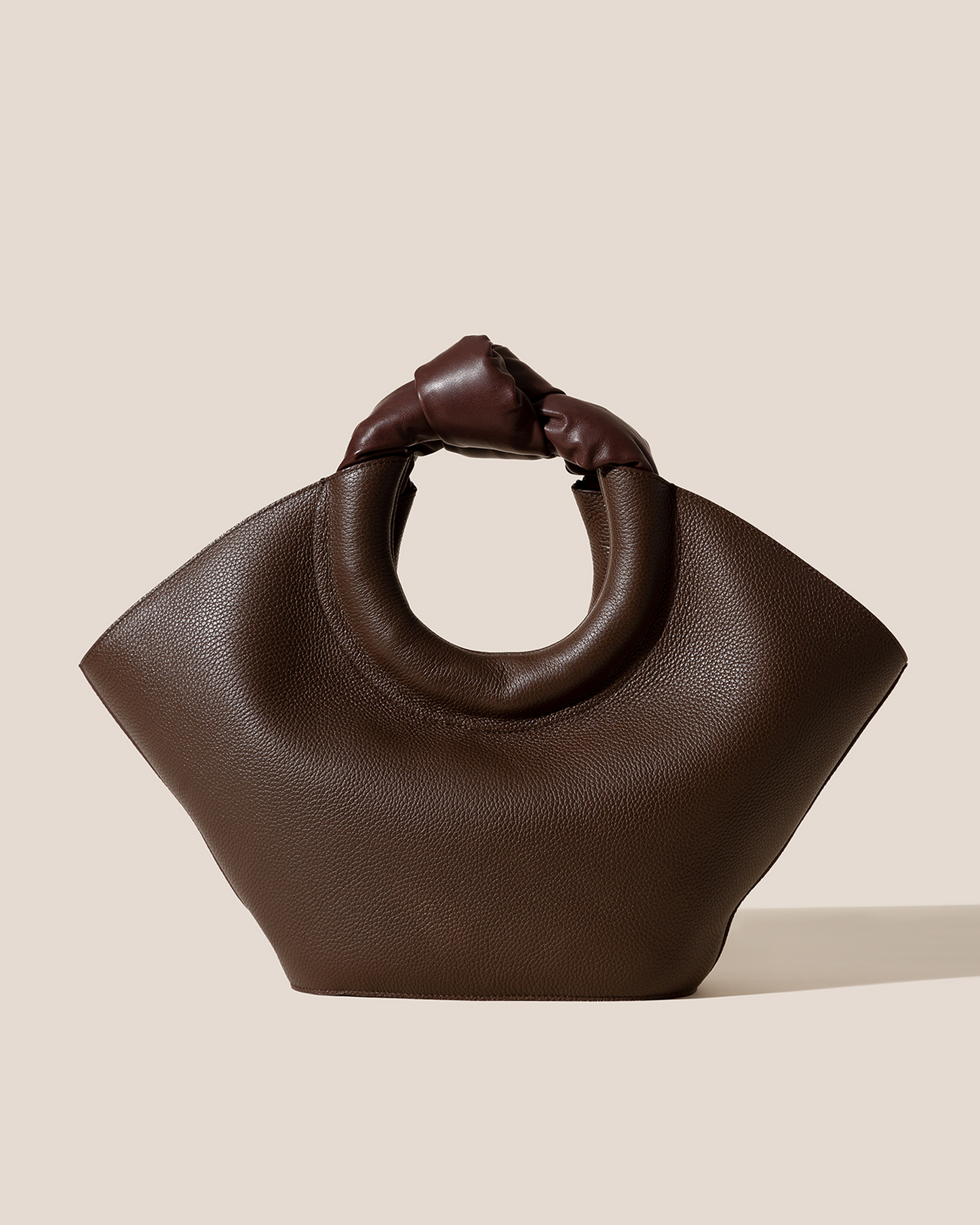 Hereu CASTELL GRAINY - Knotted-handle Leather Tote Bag