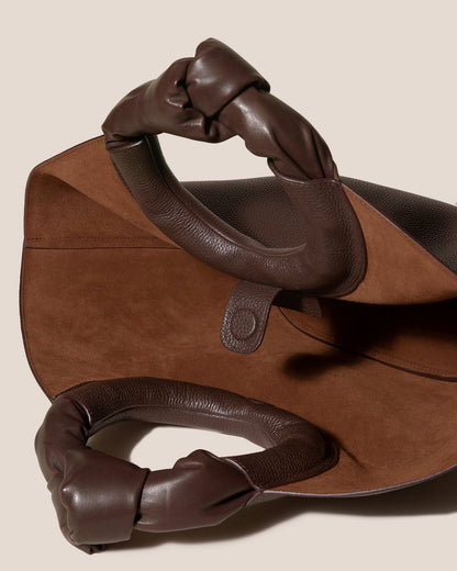 Hereu CASTELL GRAINY - Knotted-handle Leather Tote Bag