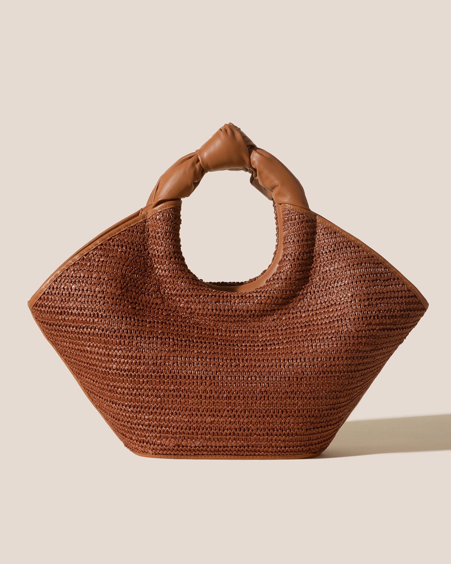 Hereu CASTELL RAFFIA - Knotted-handle Tote Bag