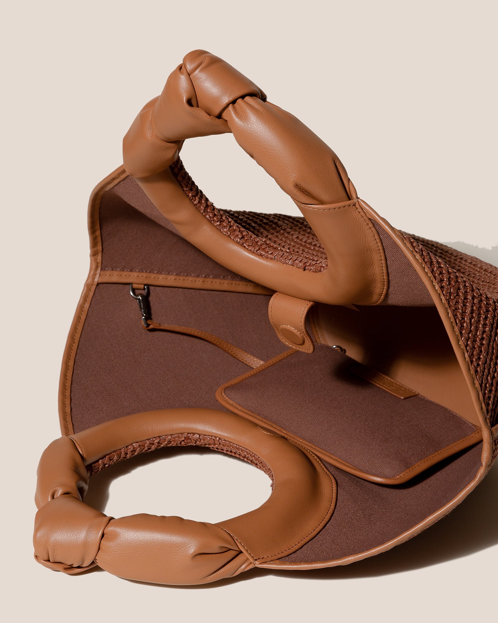 Hereu CASTELL RAFFIA - Knotted-handle Tote Bag