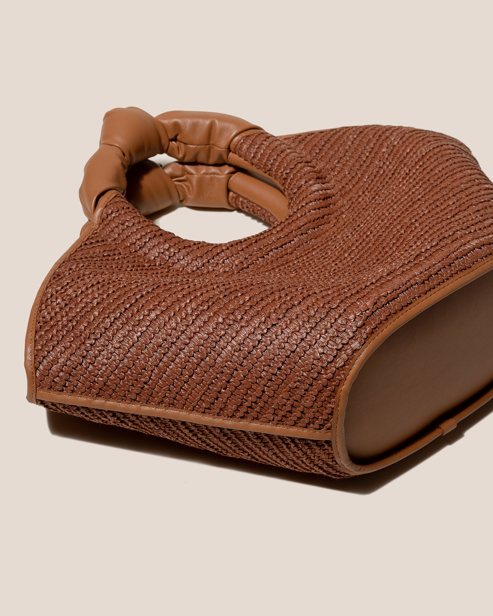 Hereu CASTELL RAFFIA - Knotted-handle Tote Bag