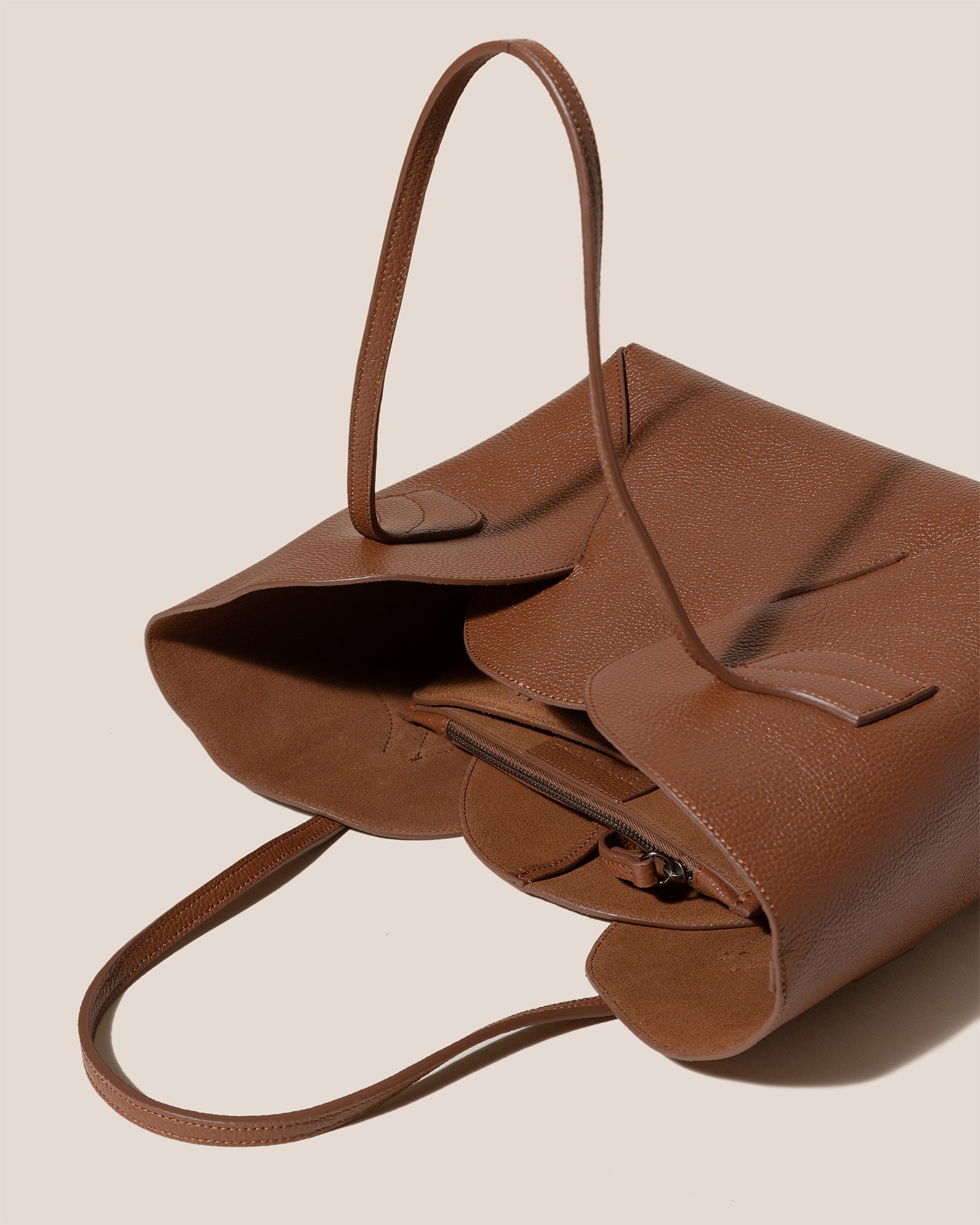 Hereu SEPAL S GRAINY - Tulip Shape Zipped Tote Bag