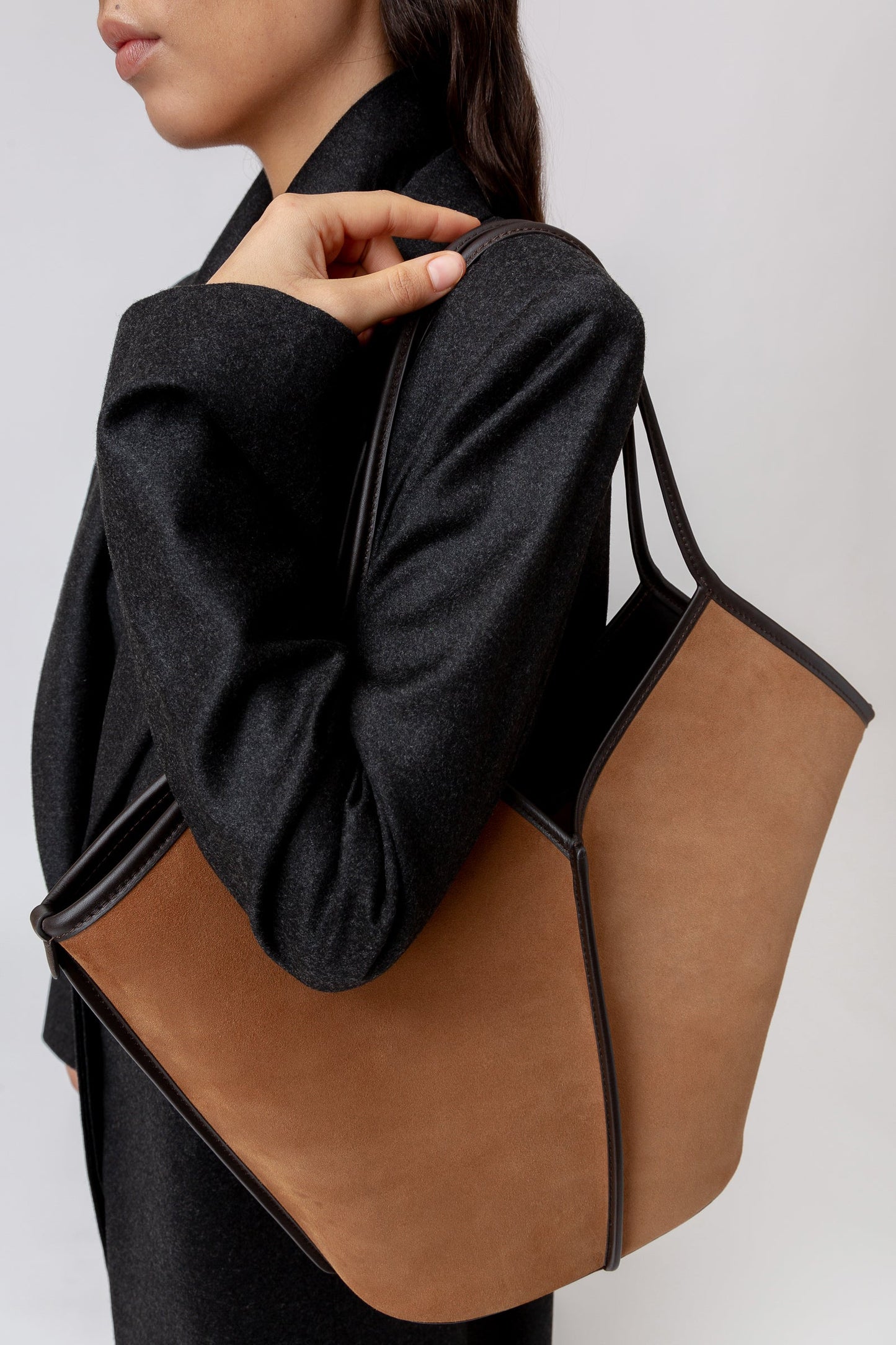 Hereu CALELLA SUEDE - Calf Suede Tote Bag