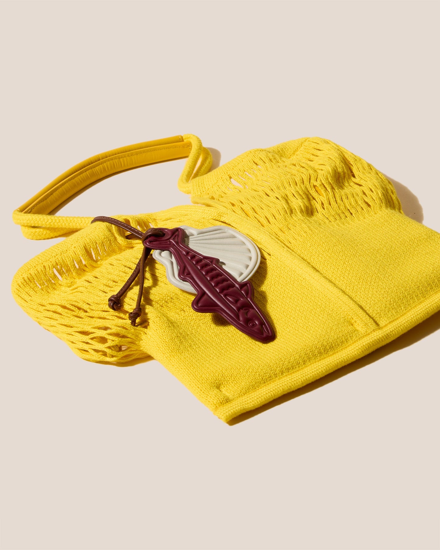 Hereu CALELLA FILT S CHARM - Knitted Cotton Net Bag