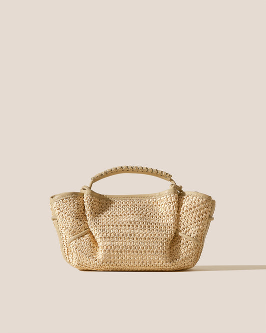 Hereu ARTA MINI RAFFIA - Pleated Crossbody Bag