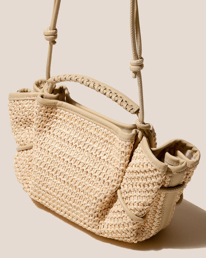 Hereu ARTA MINI RAFFIA - Pleated Crossbody Bag