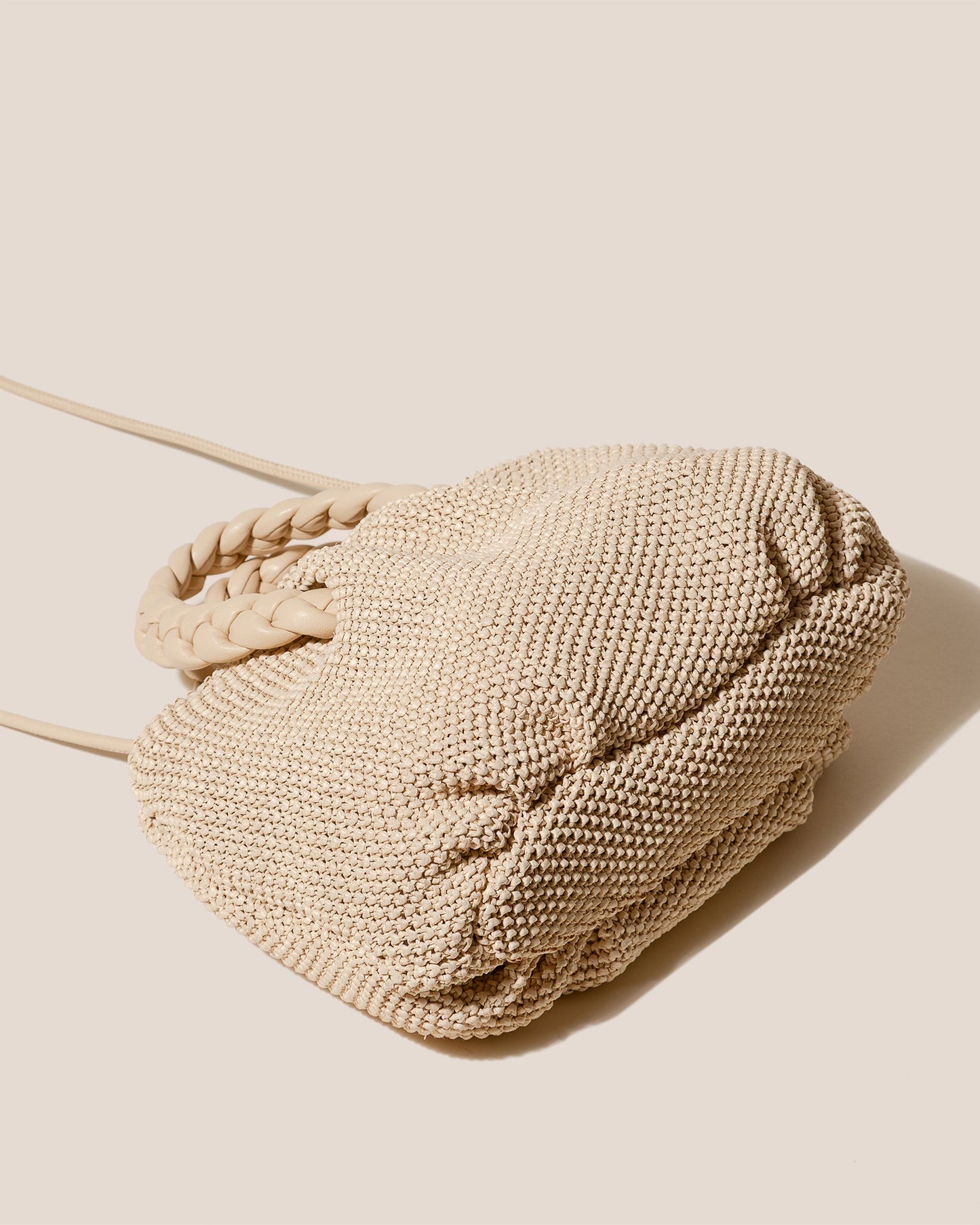 Hereu BOMBON M SOFT RAFFIA - Medium Plaited-handle Raffia Handbag