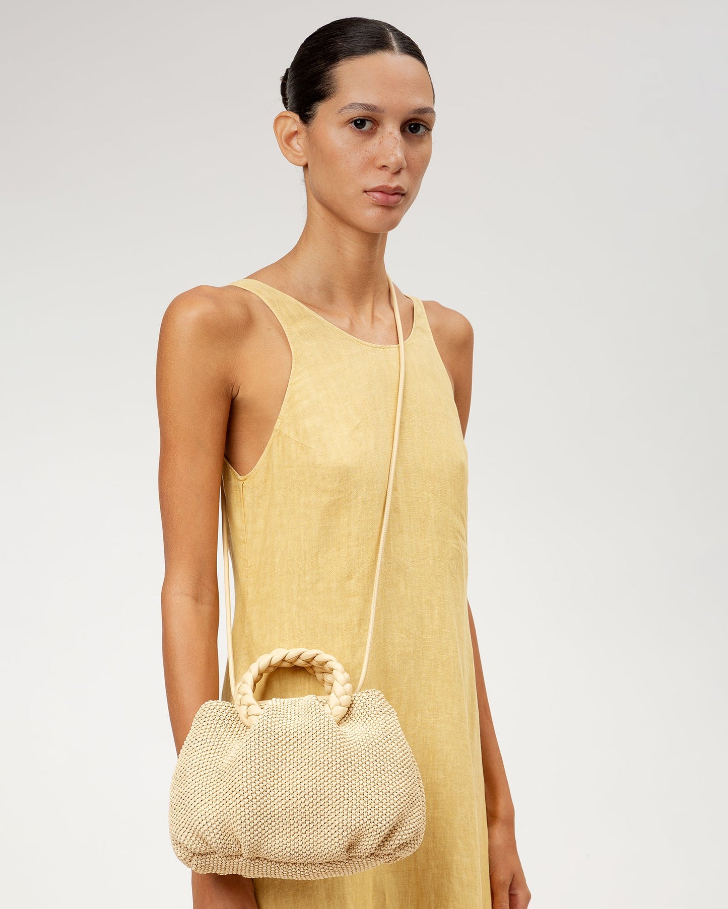 Hereu BOMBON M SOFT RAFFIA - Medium Plaited-handle Raffia Handbag