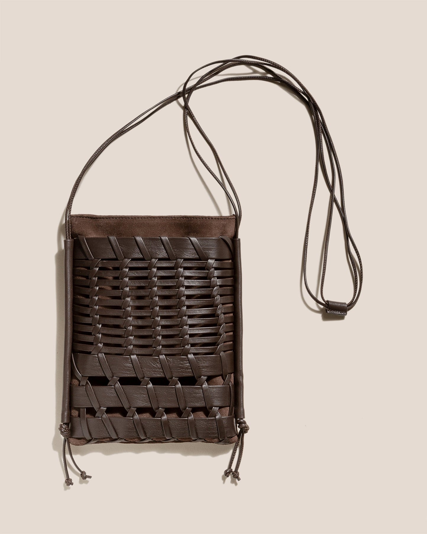 Hereu TRENA SUEDE - Flat Square Crossbody Bag