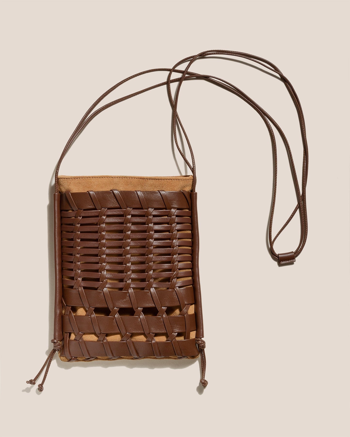 Hereu TRENA SUEDE - Flat Square Crossbody Bag
