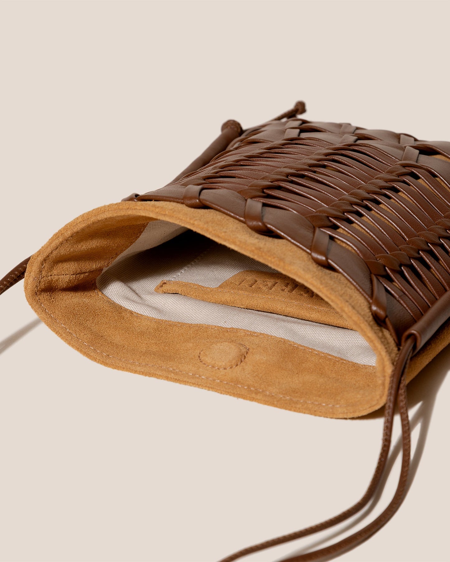 Hereu TRENA SUEDE - Flat Square Crossbody Bag
