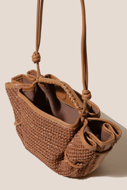 Hereu ARTA MINI RAFFIA - Pleated Crossbody Bag