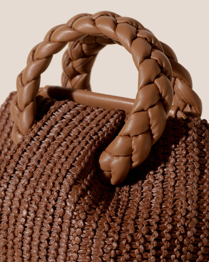 Hereu BOMBON M RAFFIA - Medium Plaited-handle Raffia Handbag