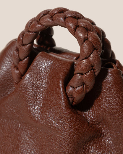 Hereu BOMBON SUPPLE SHINY - Plaited-handle Leather Handbag