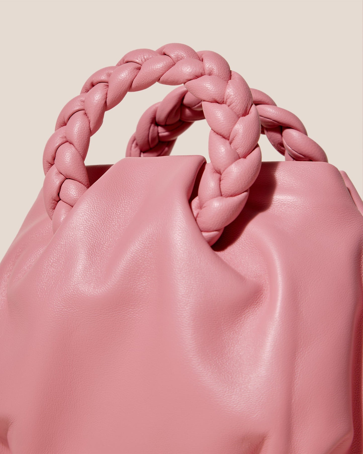 Hereu BOMBON - Plaited-handle Leather Handbag
