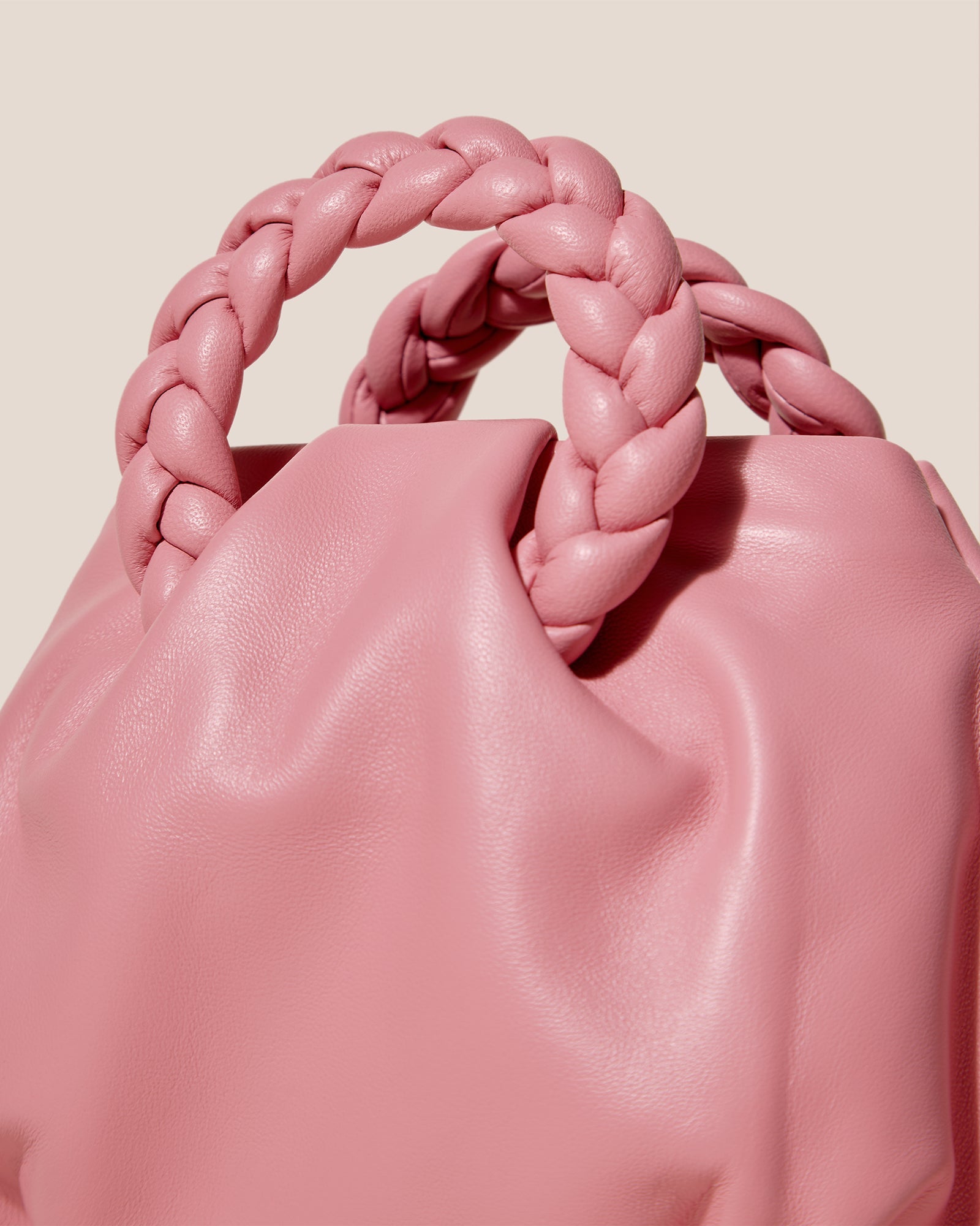 Hereu BOMBON - Plaited-handle Leather Handbag