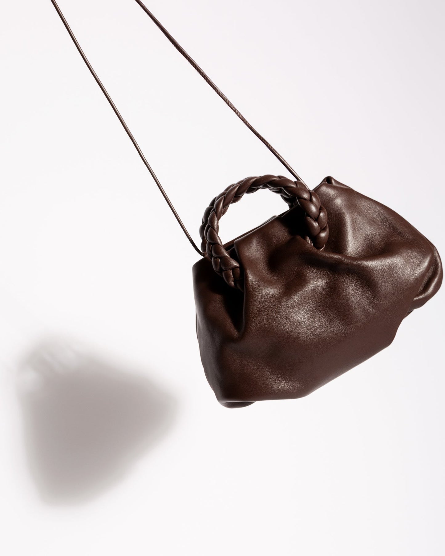 Hereu BOMBON - Plaited-handle Leather Handbag