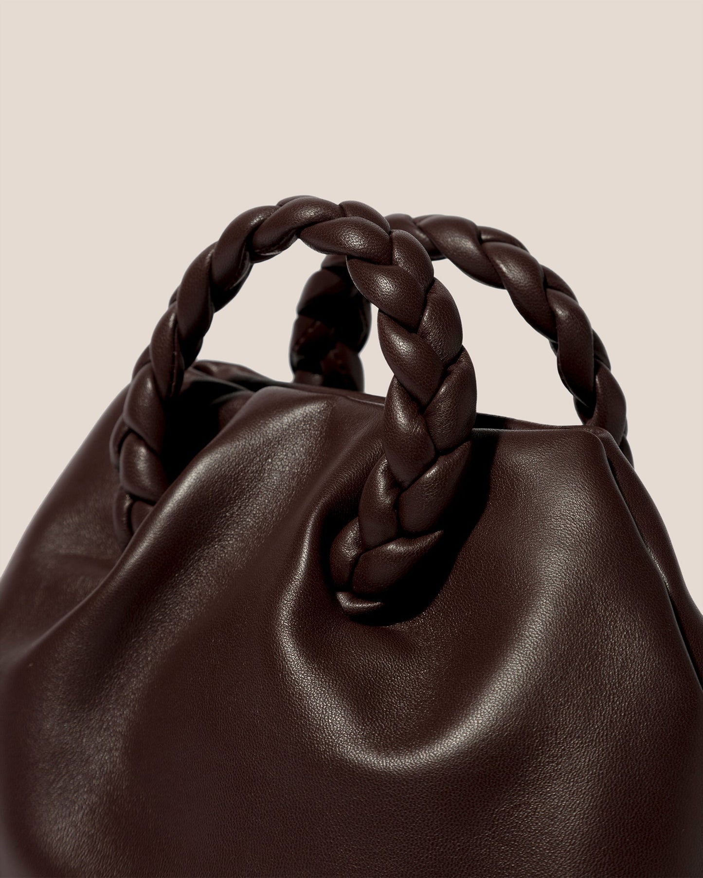 Hereu BOMBON - Plaited-handle Leather Handbag