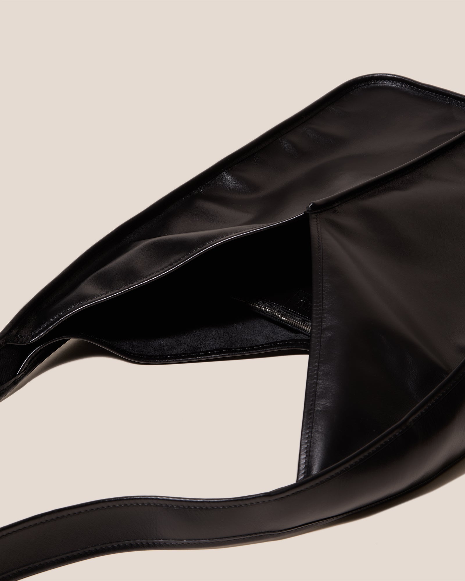 Hereu CALELLA CROSSBODY - Leather-trimmed Crossbody Sac