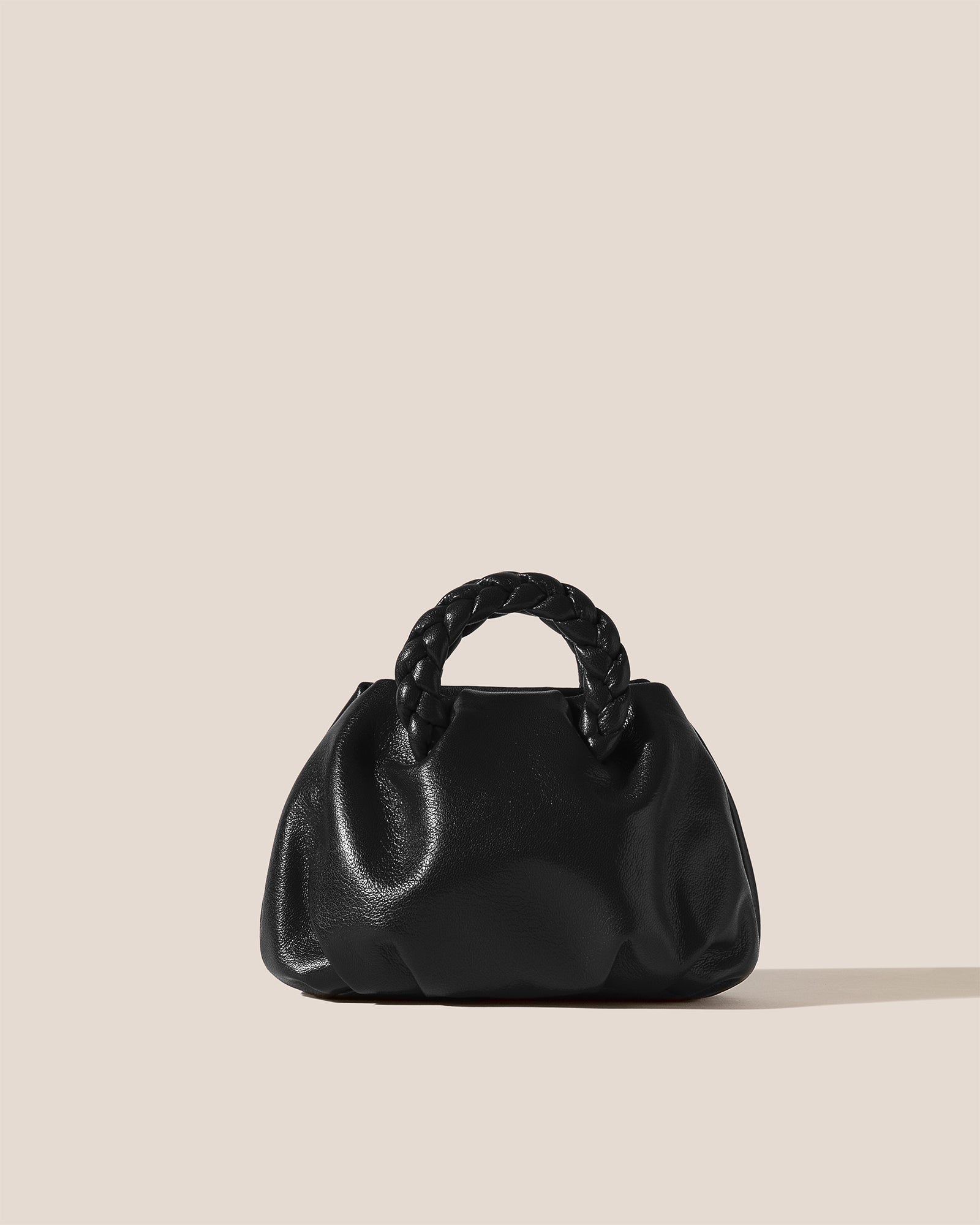 Hereu BOMBON SUPPLE SHINY - Plaited-handle Leather Handbag