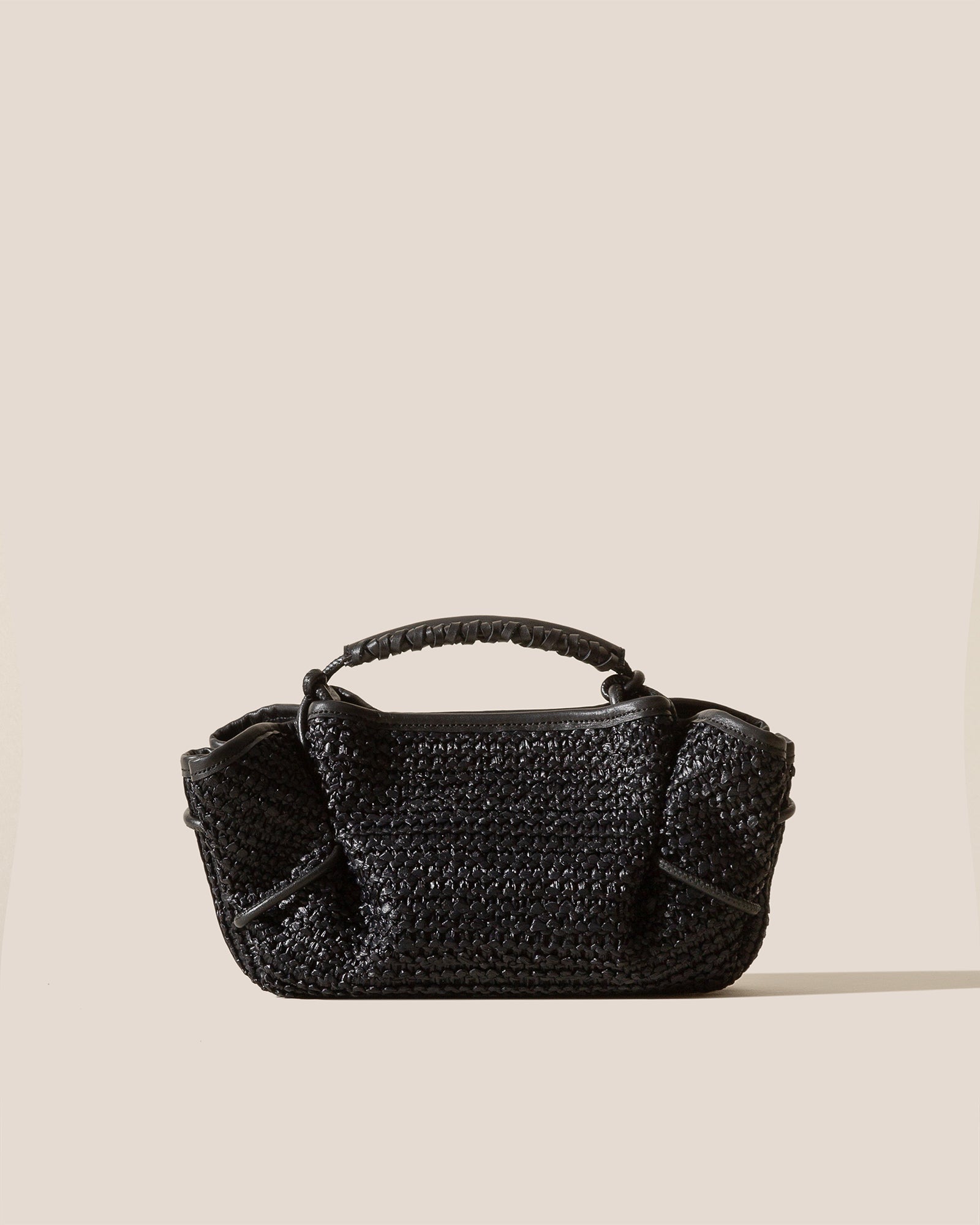 Hereu ARTA MINI RAFFIA - Pleated Crossbody Bag