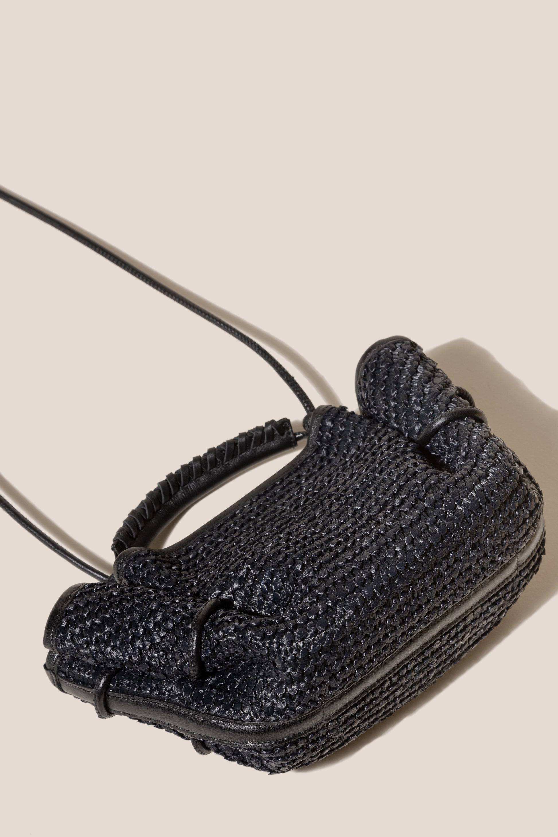 Hereu ARTA MINI RAFFIA - Pleated Crossbody Bag