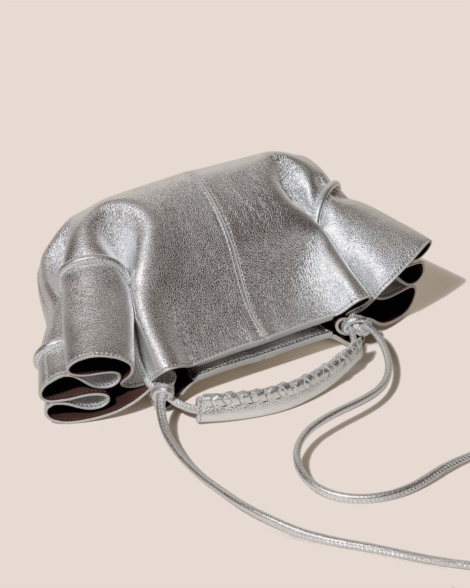 Hereu ARTA MINI METALLIC - Pleated Crossbody Bag