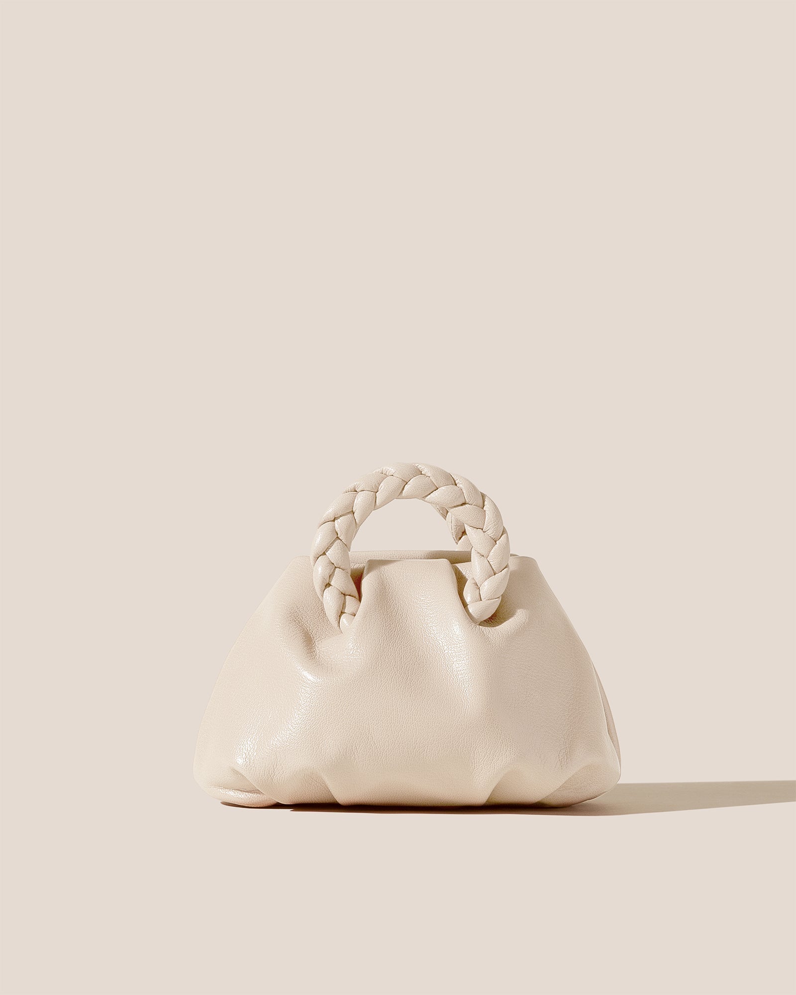 Hereu BOMBON SUPPLE SHINY - Plaited-handle Leather Handbag