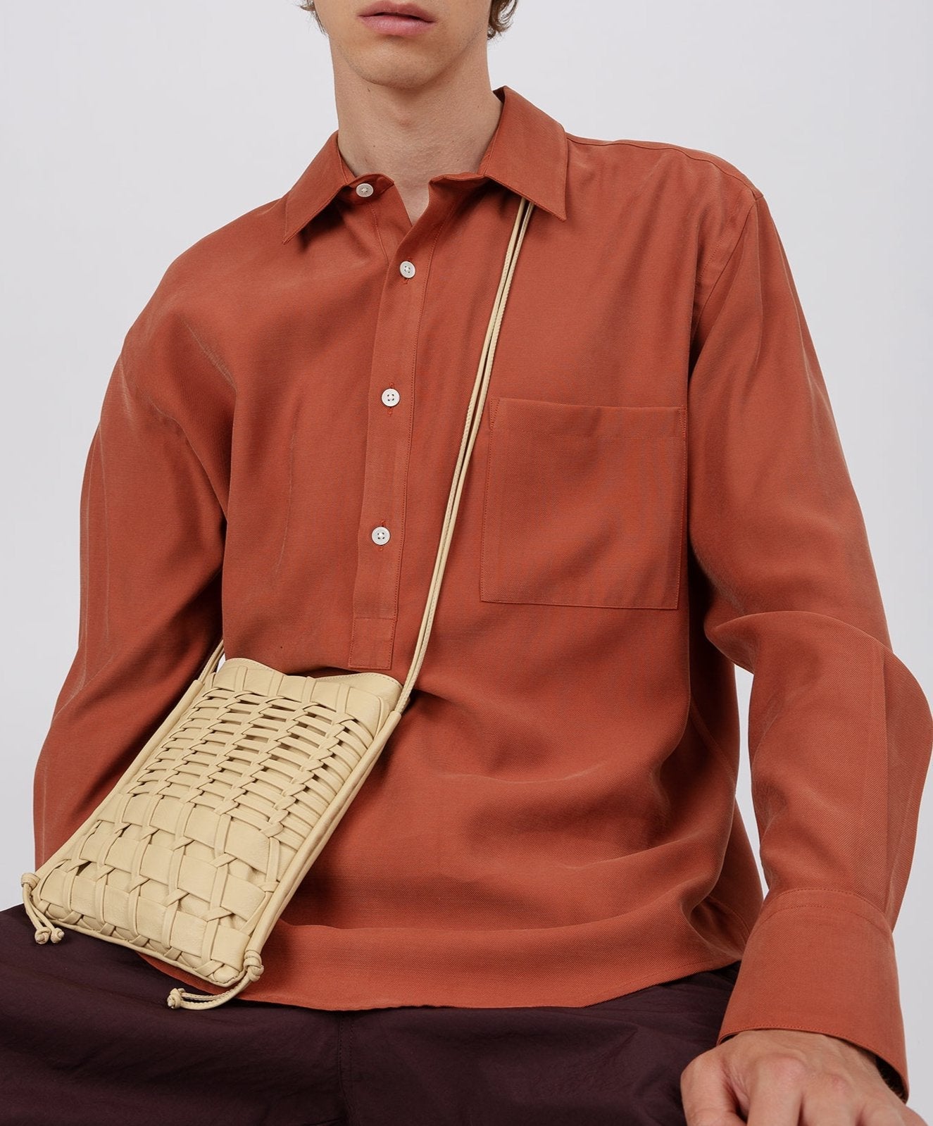 Hereu TRENA - Flat Square Crossbody Bag