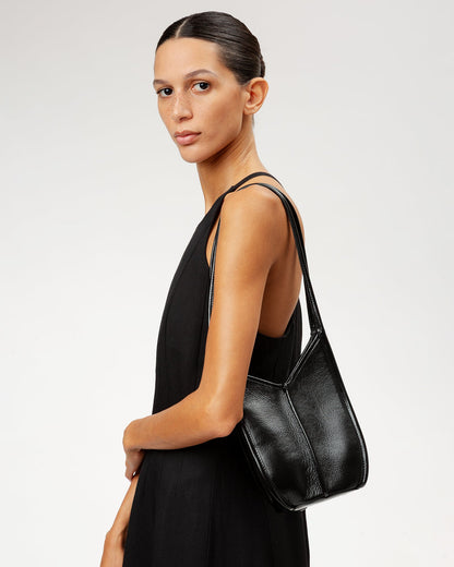 Hereu CALELLA BUCKET LEATHER - Leather-trimmed Shoulder Bag
