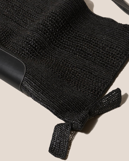 Hereu CADOR - Slouchy Crocheted Raffia Shoulder Bag