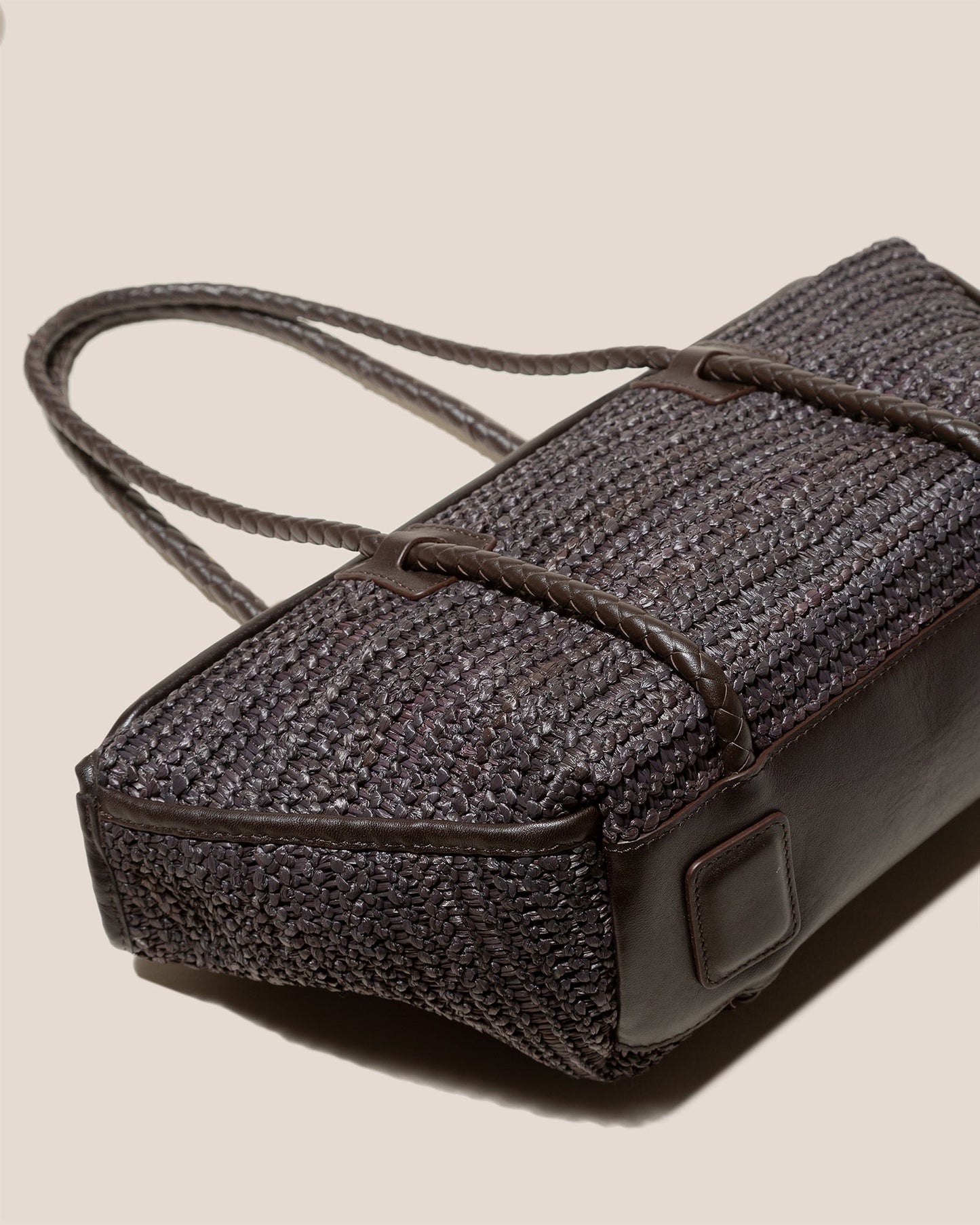 Hereu FORNA RAFFIA - Leather Framed Shoulder Bag