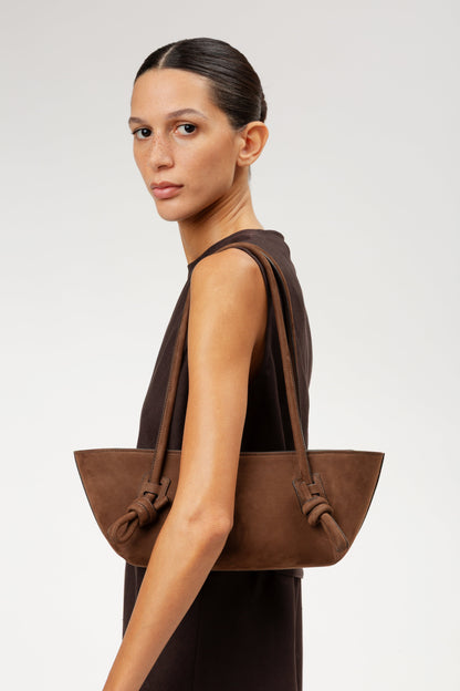 Hereu FLECA NUBUCK - Knotted-handle Shoulder Bag