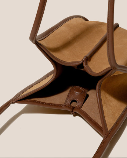 Hereu CALELLA BUCKET SUEDE - Leather-trimmed Shoulder Bag
